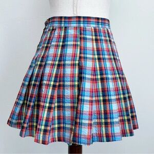 Urban Outfitters Multicolor Plaid Skater Skirt